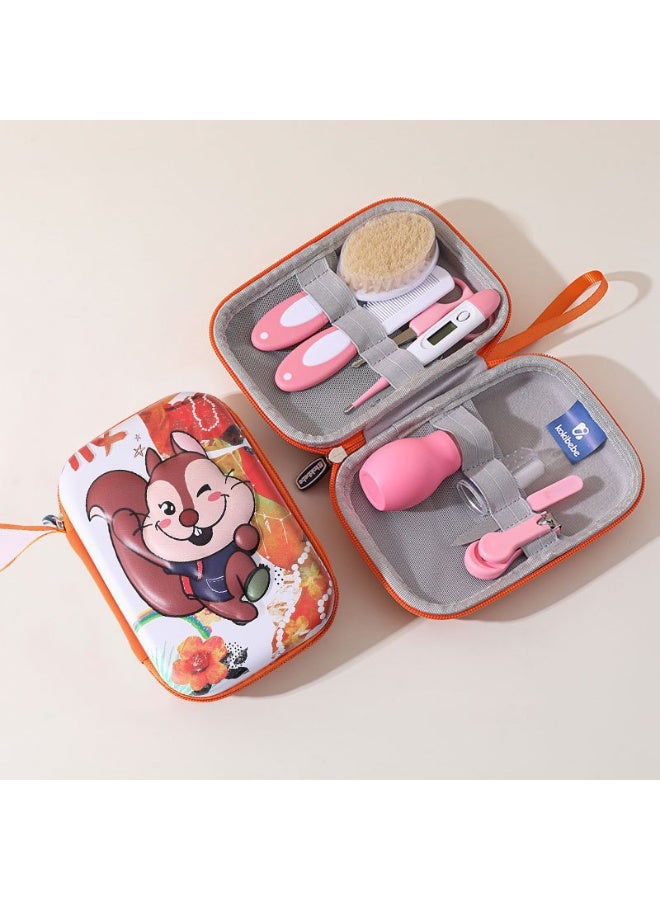 مجموعة العناية بالطفل،مجموعة العناية اليومية الأساسية للأطفال مكونة من 8 قطع مع شنطة تخزين، مجموعة أدوات الأظافر للأطفال حديثي الولادة والعناية الصحية والعناية الشخصية-  m1192